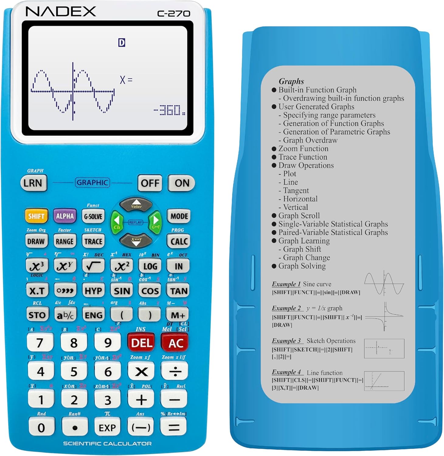 Scientific Calculator with Graph Functions for Students