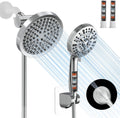 Shower Head with Handheld Spray Combo High Pressure Dual Rain - 10