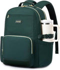 Laptop Backpack for Women Dark Green - 17in Water-resistant, Large