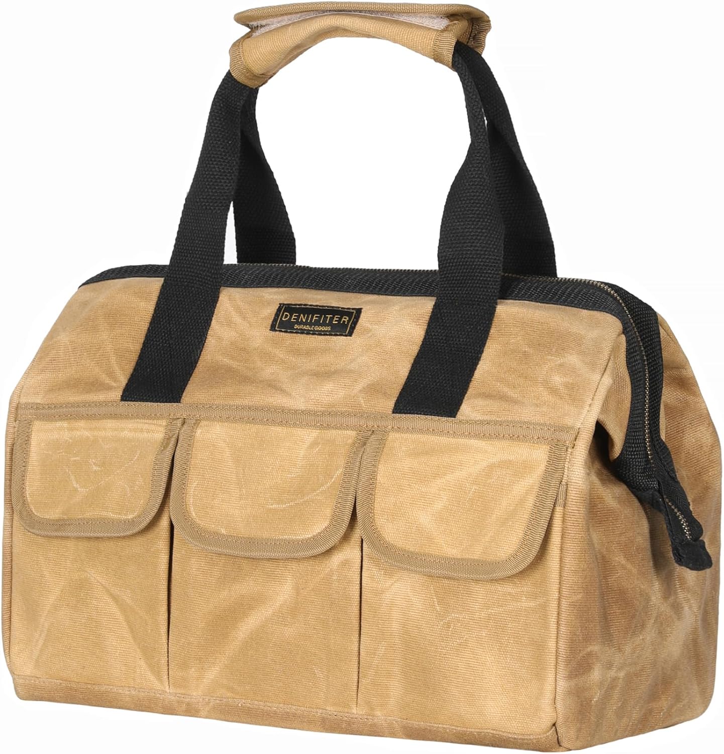 15-inch Heavy Duty Wide Mouth Tool Bag for Organizing Tools