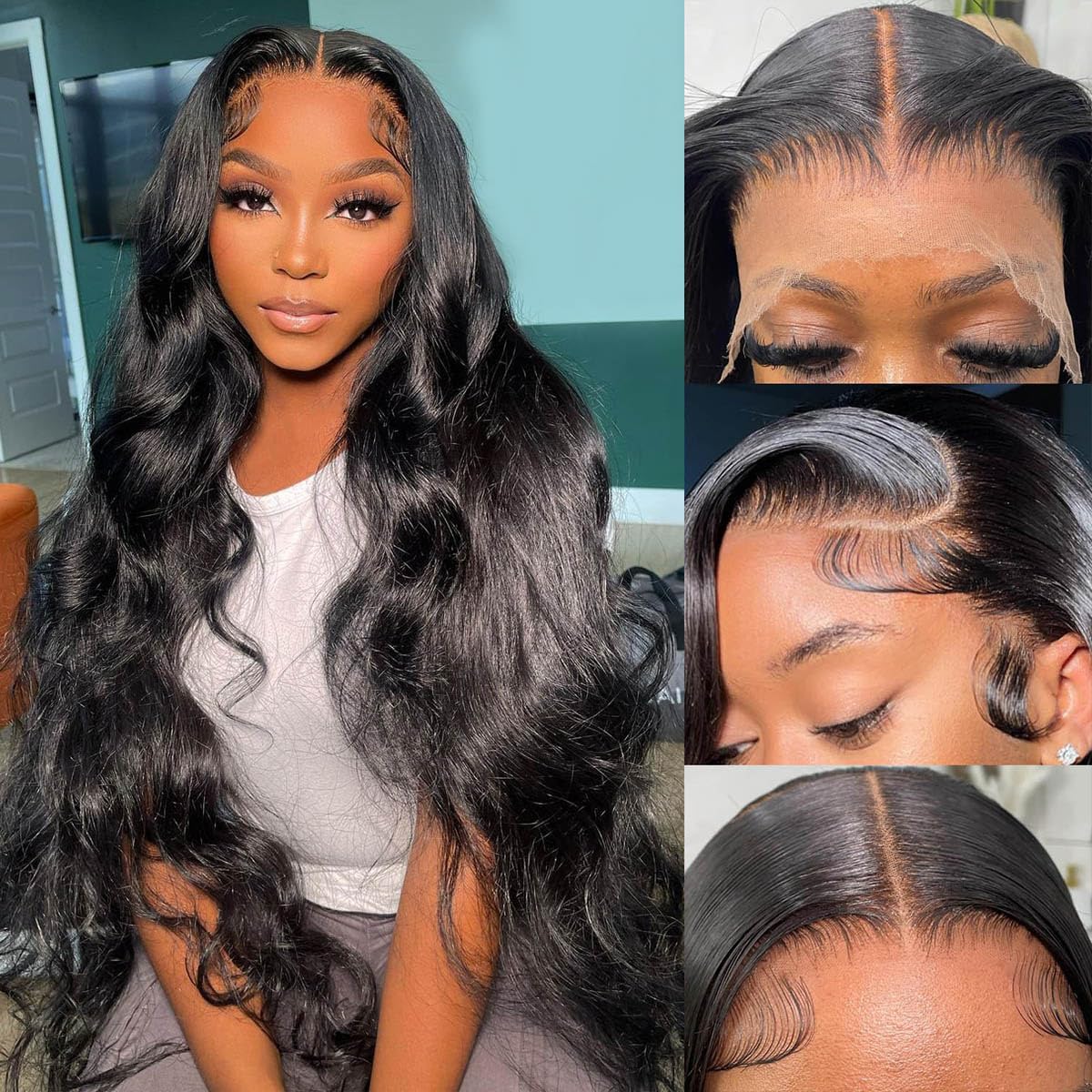 13x6 Lace Front Wigs Human Hair for Women - Body Wave Style
