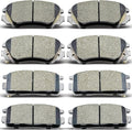 D1275 D1421 Front Rear Ceramic Brake Pads Set - Reliable Low-Dust