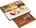 Shanik Marble & Acacia Wood Cheese Board Set - Elegant Entertaining