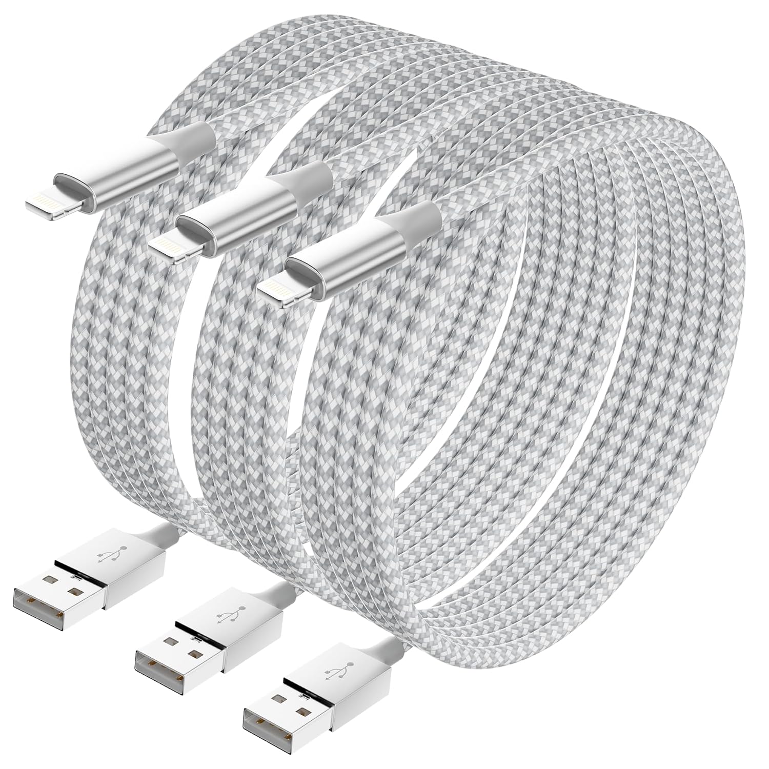 Fast Charge 10FT iPhone Cable 3-Pack - VODRAIS