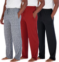 Men's Soft Pajama Lounge Pants 3 Pack - Comfortable 4-Way Stretch