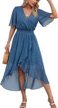 Short Sleeve Floral V-Neck Maxi Dress for Women by Kormei