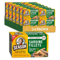 Season Sardines in Extra Virgin Olive Oil - Skinless Boneless 24-Pack