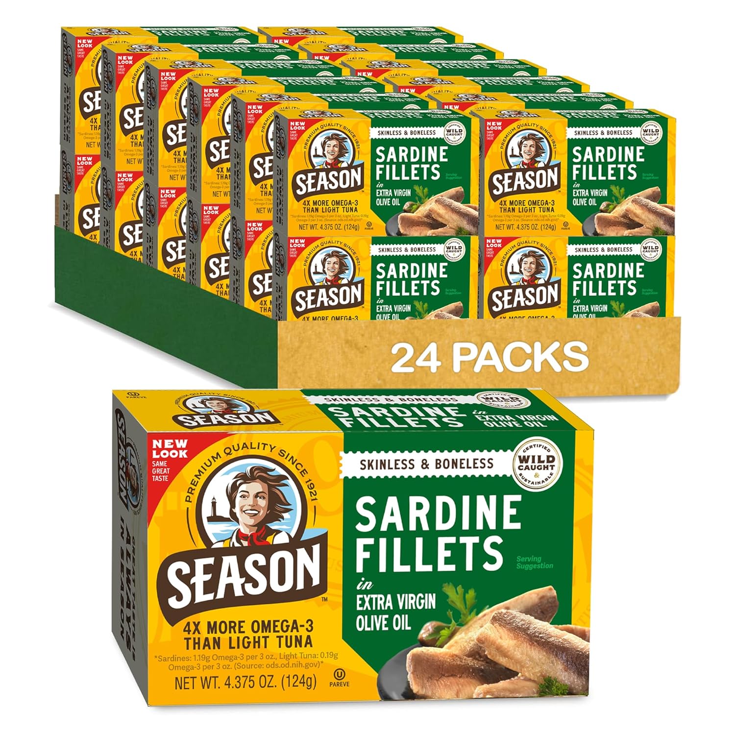 Season Sardines in Extra Virgin Olive Oil - Premium Quality Snack