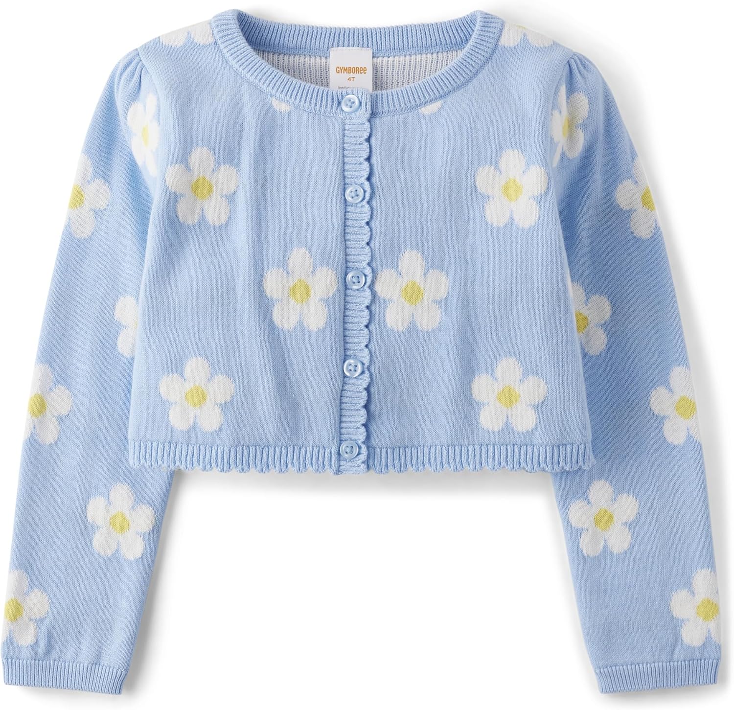 Gymboree Girls' Long Sleeve Button Front Cardigan for Spring Fun