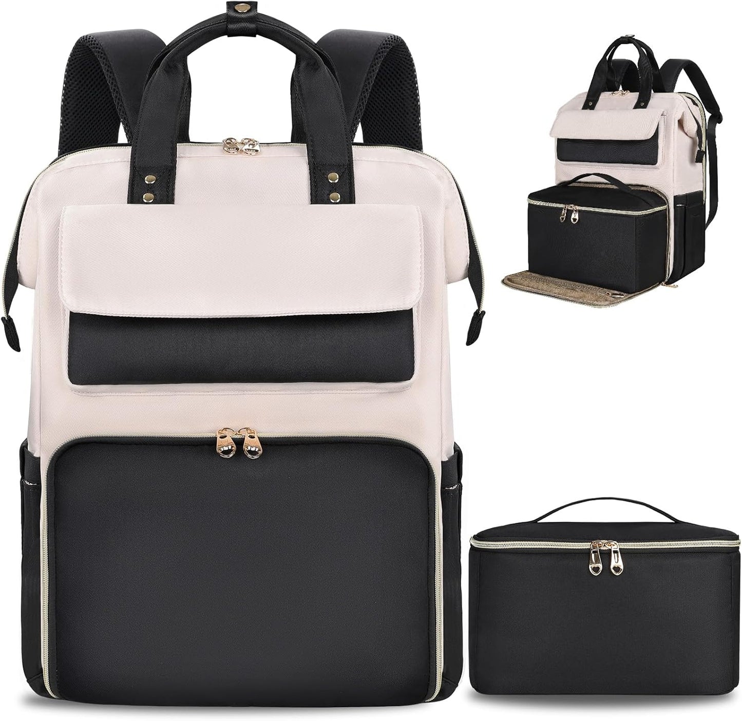 BERTASCHE Lunch Backpack for Women with Insulated Cooler Bag