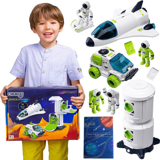 Space Toys for Kids - Upgraded Space Shuttle with Rocket Ship