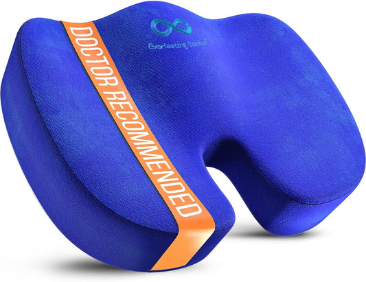Everlasting Comfort Memory Foam Seat Cushion for Pain Relief
