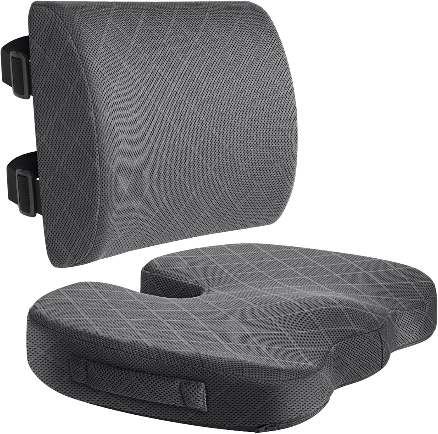 TushGuard Memory Foam Cushion: Back Pain Relief
