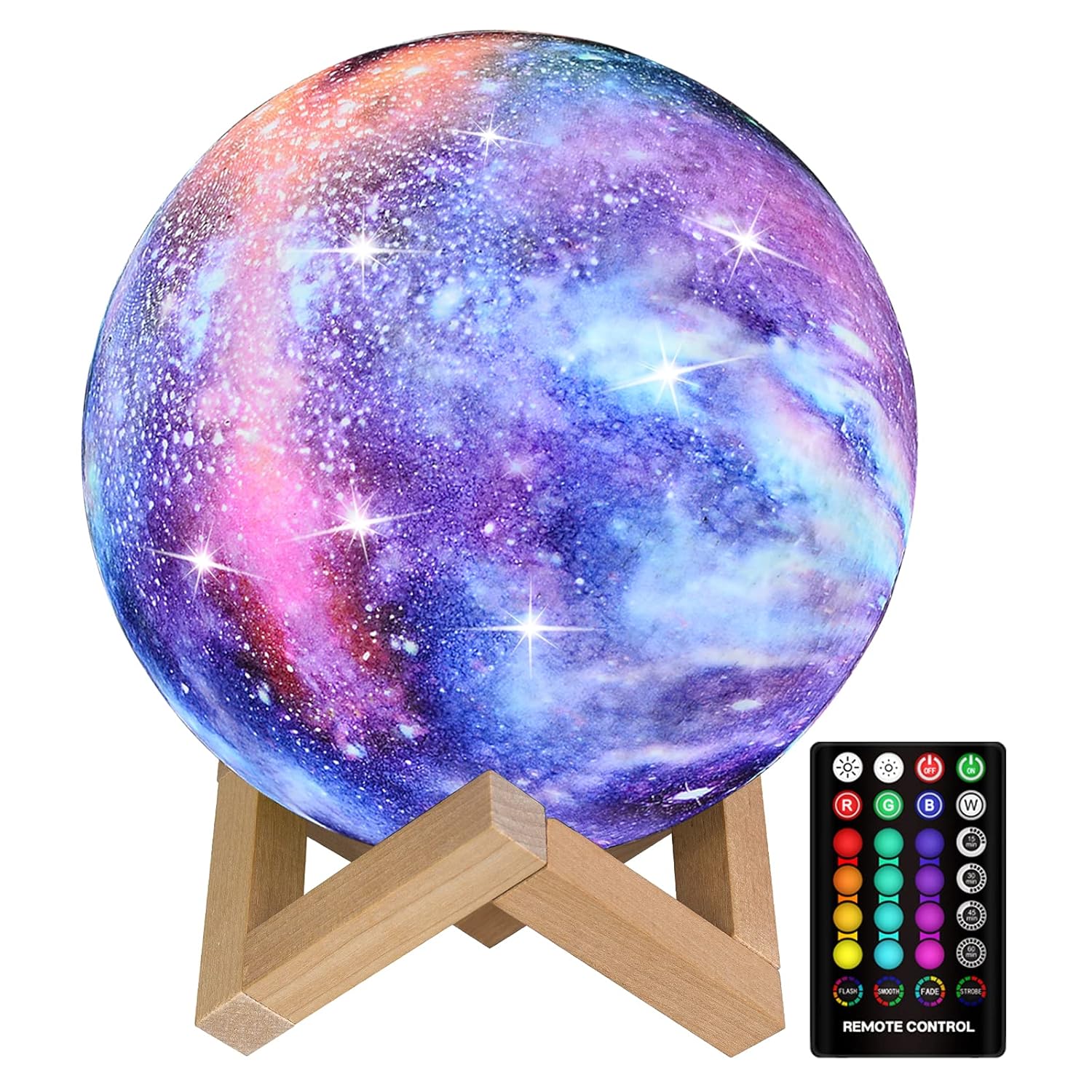 GDPETS Moon Lamp Kids Night Light with 16 Colors & Remote Control