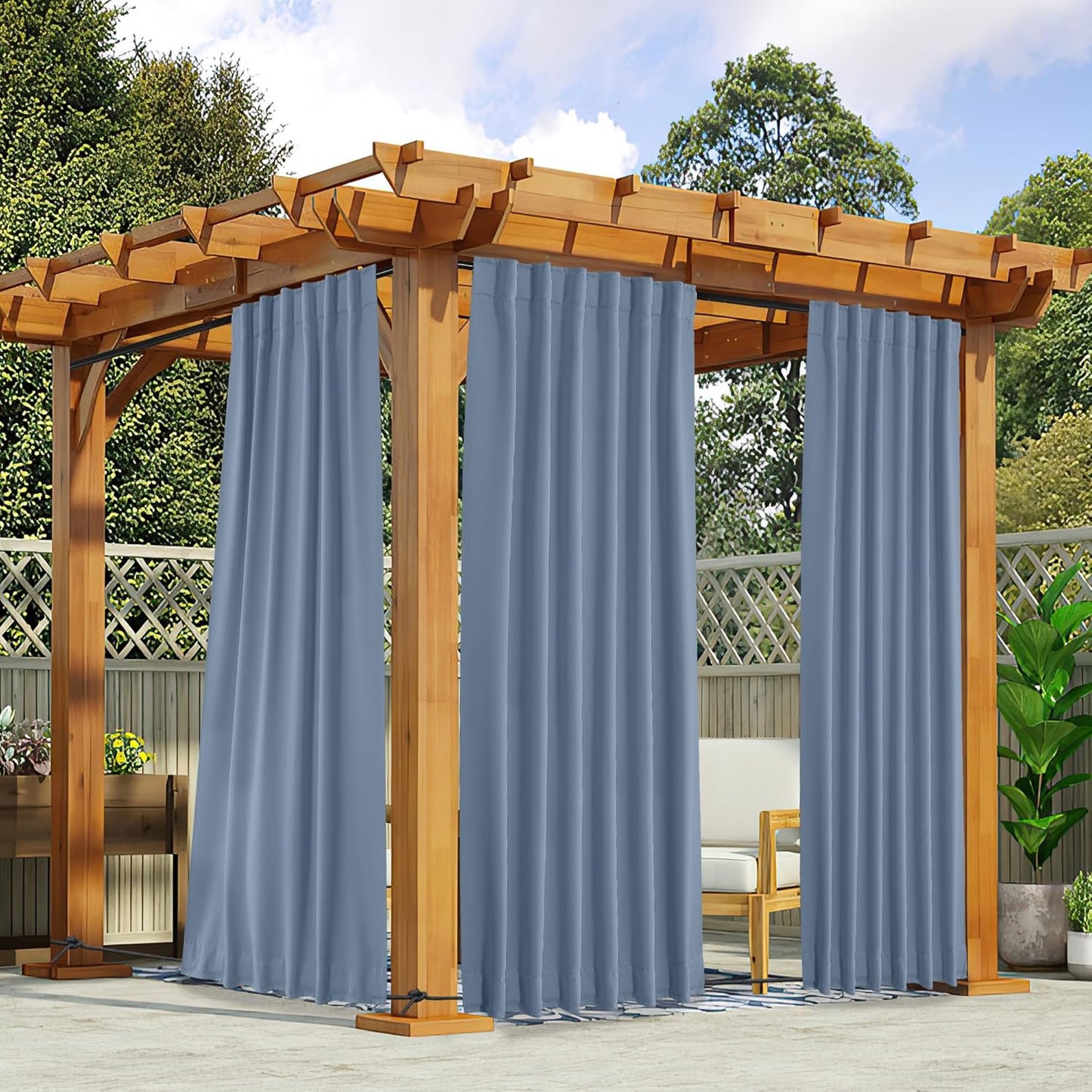 NICETOWN Waterproof Outdoor Curtains for Privacy and Style
