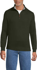 Men's Bedford Rib Quarter Zip Pullover Sweater - Lightweight