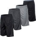 Essential Elements 4 Pack Men's Dry-Fit Active Shorts - Comfortable we