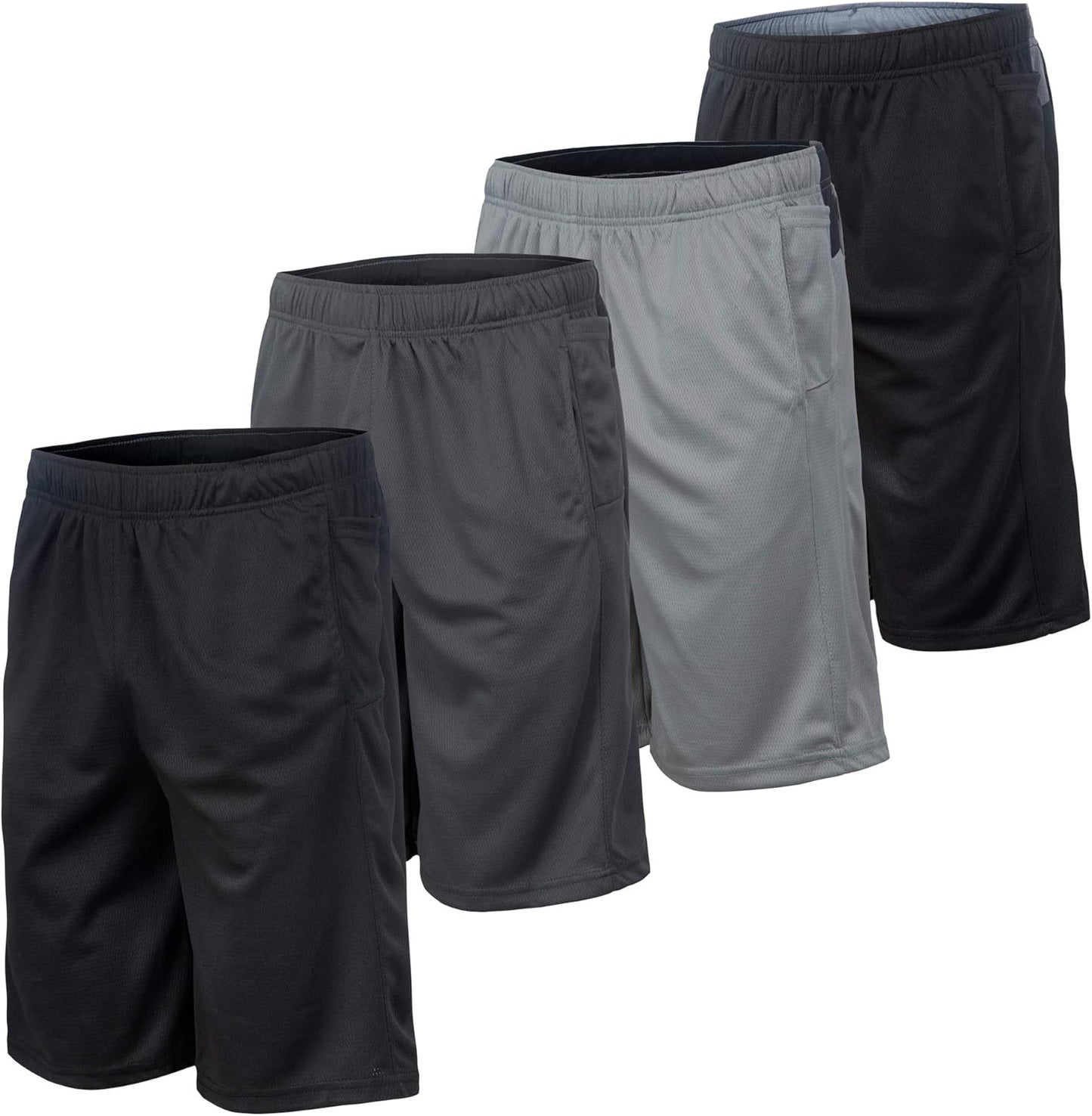 Men's Dry-Fit Sweat Resistant Athletic Performance Shorts