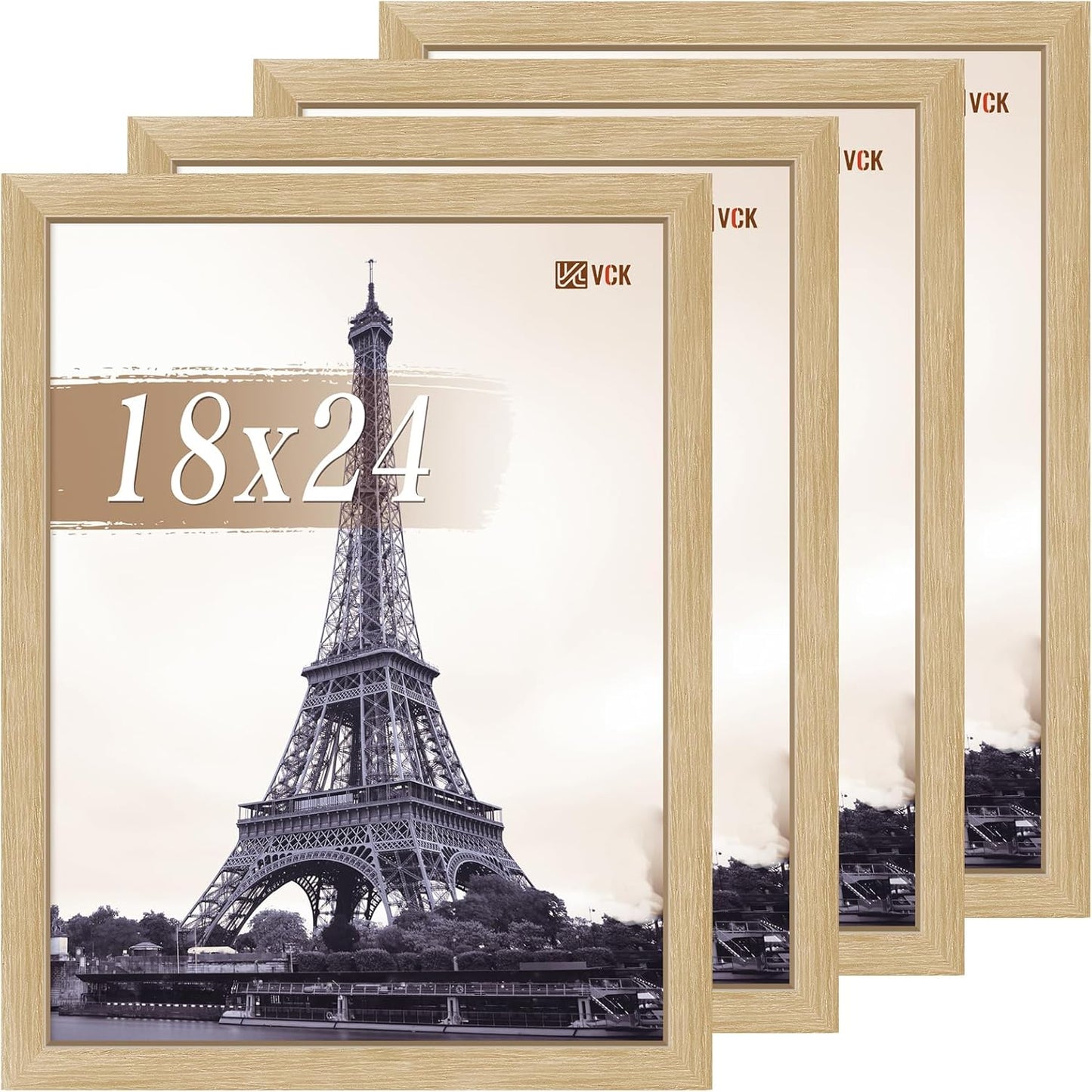 VCK 18x24 Poster Frame Set of 4 - Natural Oak Elegance