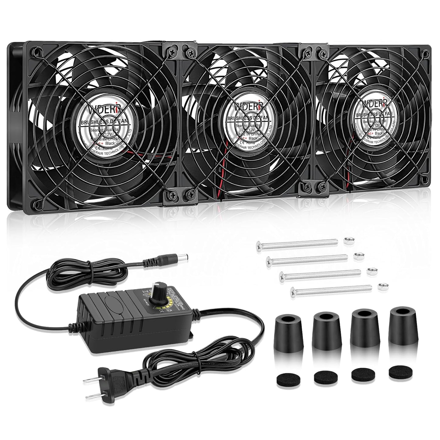 3 x 120mm Big Airflow Computer Fan for Optimal Cooling Needs