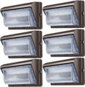 ledmo 120W LED Wall Pack Light 6 Pack - Dusk to Dawn Outdoor Lighting