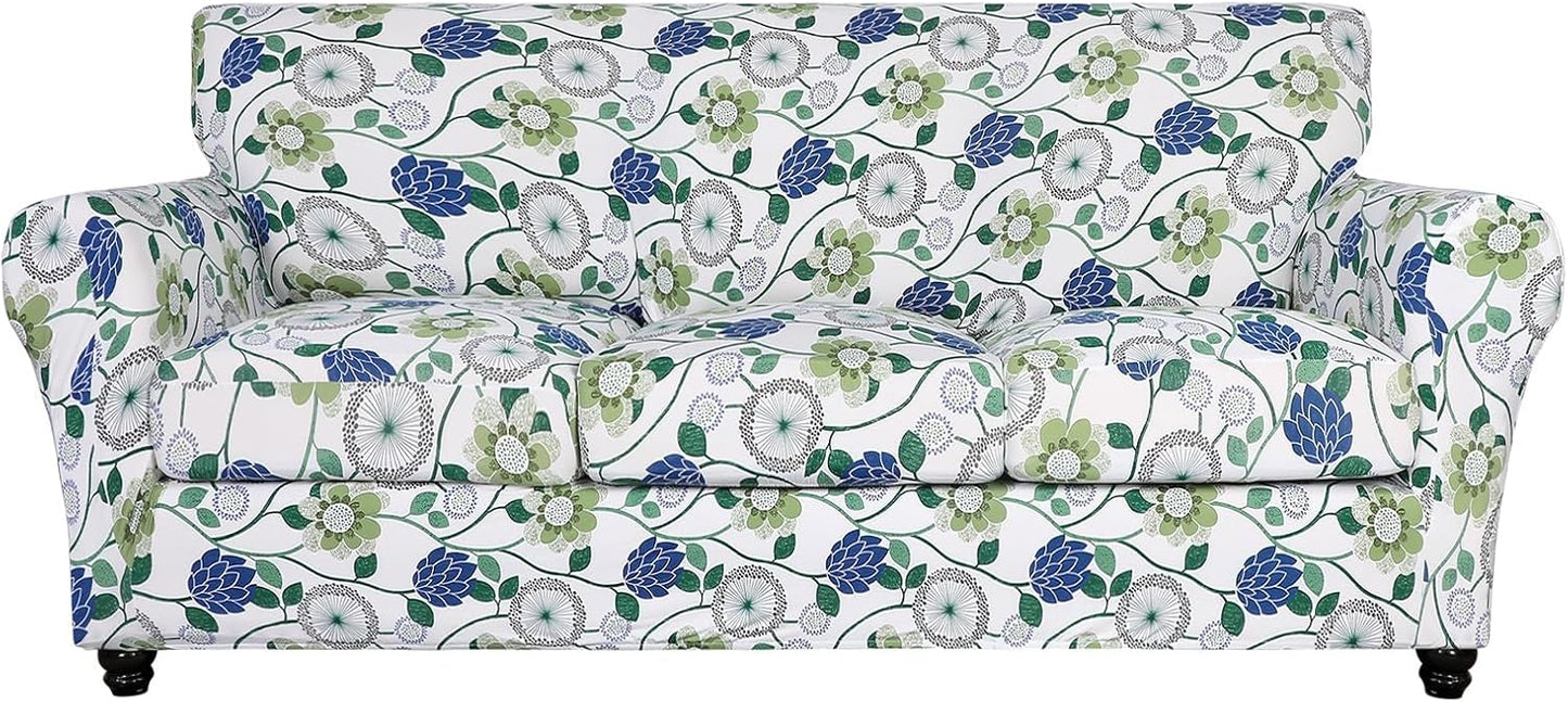 SearchI Stretch Sofa Cover with Floral Pattern for Living Room