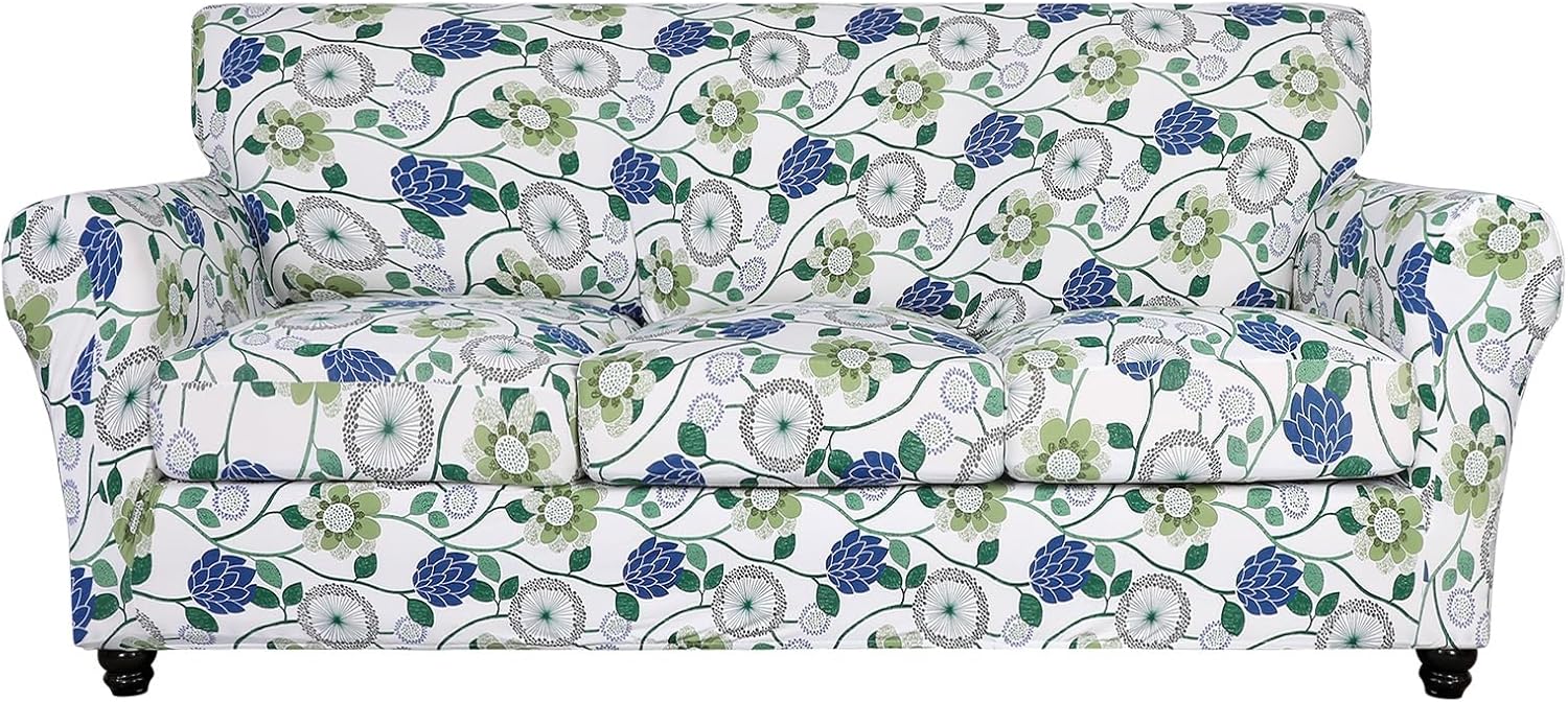 SearchI Stretch Sofa Cover with Floral Pattern for Living Room