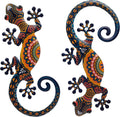 LIFFY Metal Lizard Gecko Wall Art - Unique Outdoor Decor Set