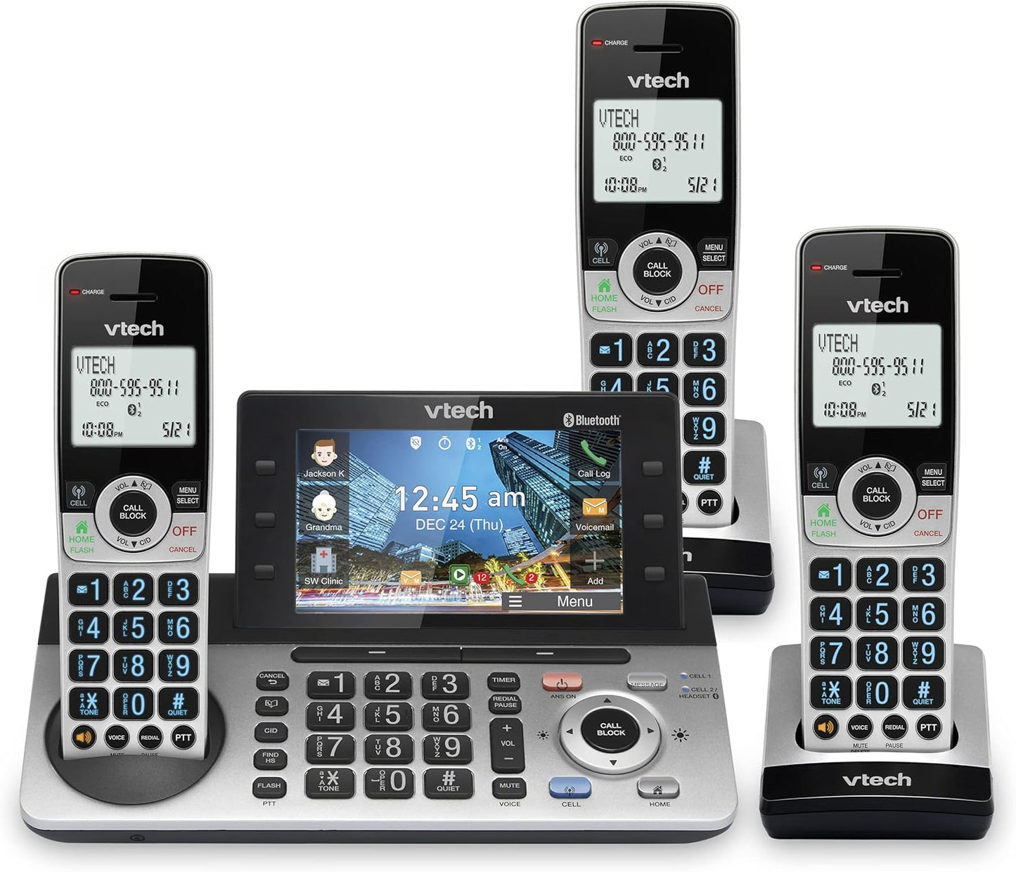 VTech IS8251-3 Business Grade Cordless Phone with 5in Display