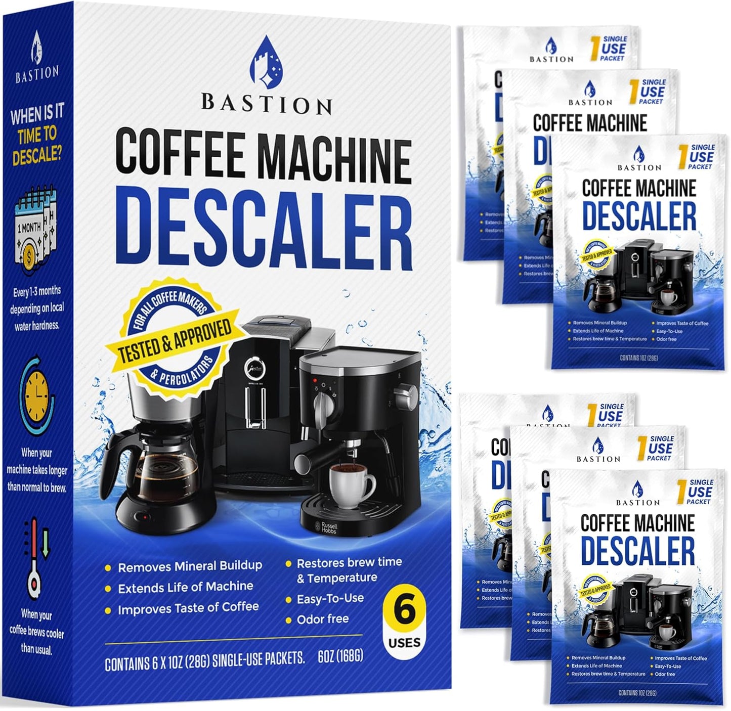 6-Use Coffee Machine Descaler | For Automatic Machines