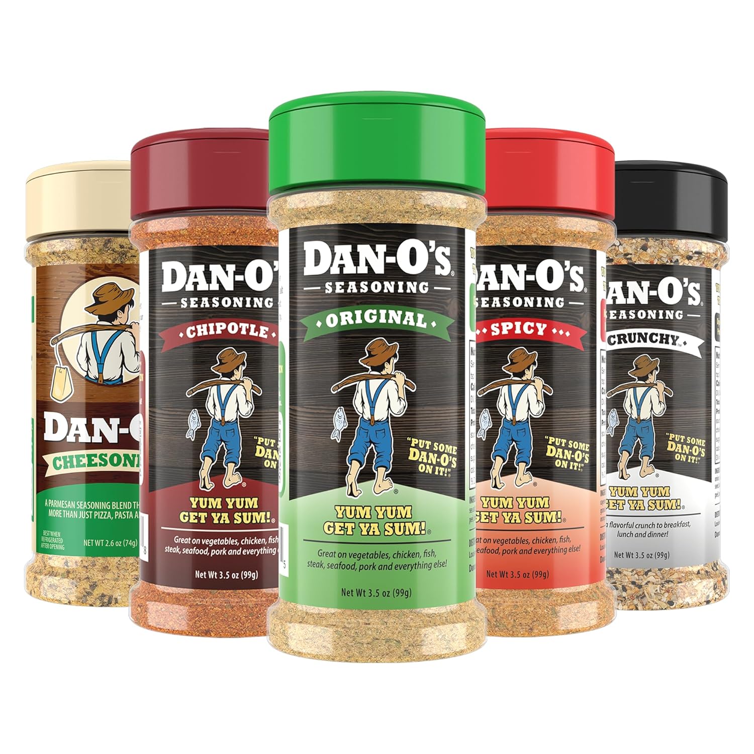 Dan-O's 5 Bottle Seasoning Set for Flavorful Cooking Adventures
