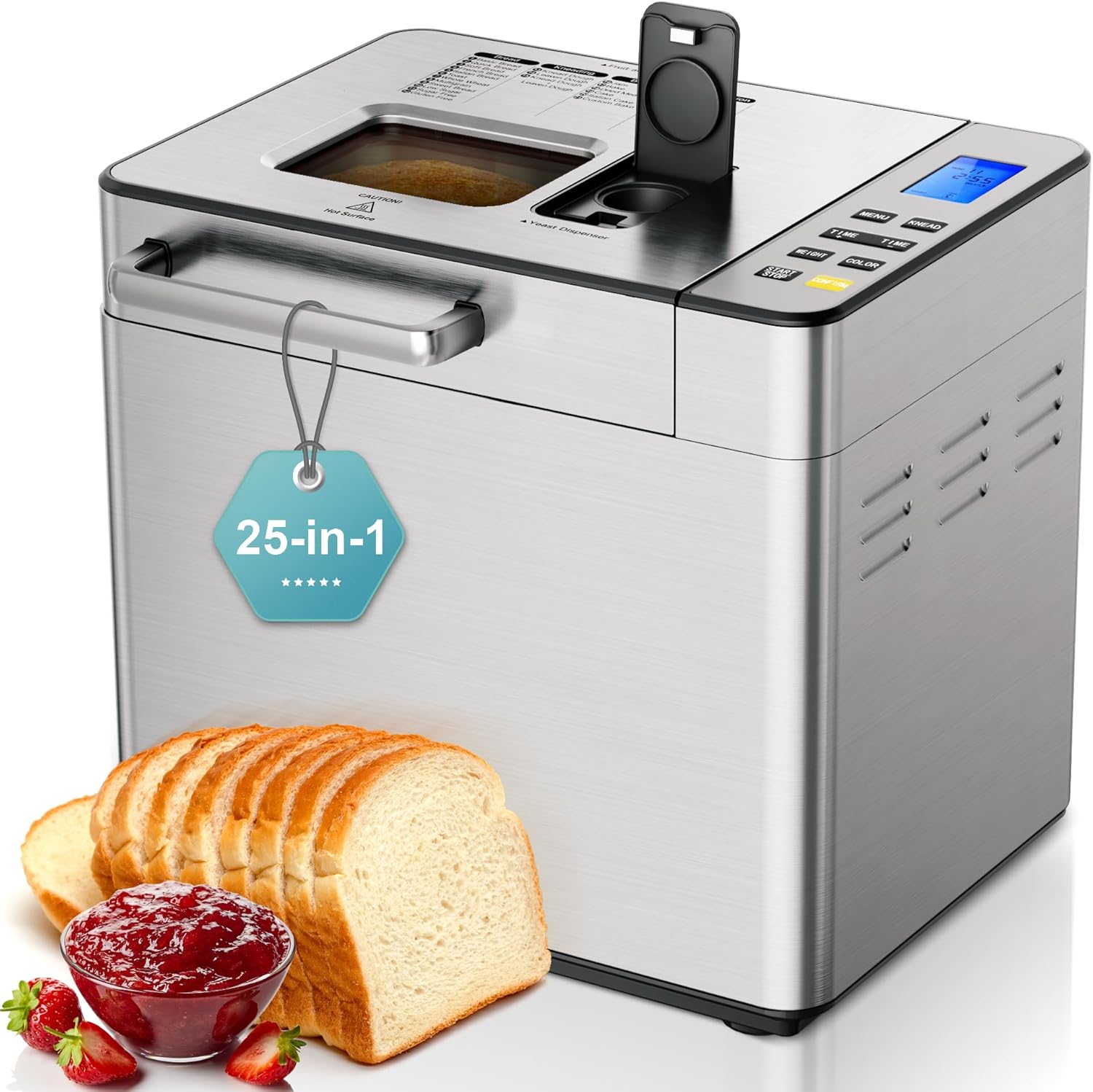 EUHOMY 25-in-1 Bread Maker: Customizable Baking Bliss