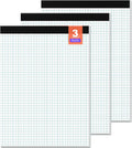 Graph Paper Legal Pad 8.5 x 11 Grid Paper 4x4 - 3 Pack