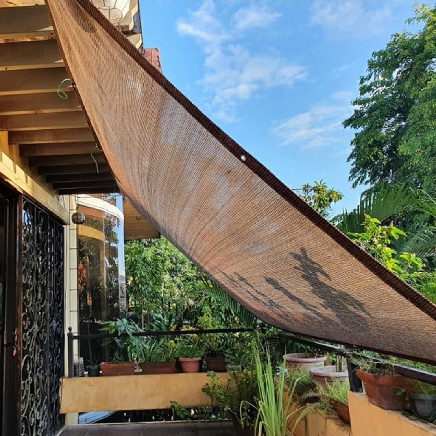 Shade Sail Sun Shade Cloth for Outdoor Canopy and Privacy