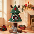 Christmas Cat Tree 47.2in Cat Tower - Festive Bed & Play Tree