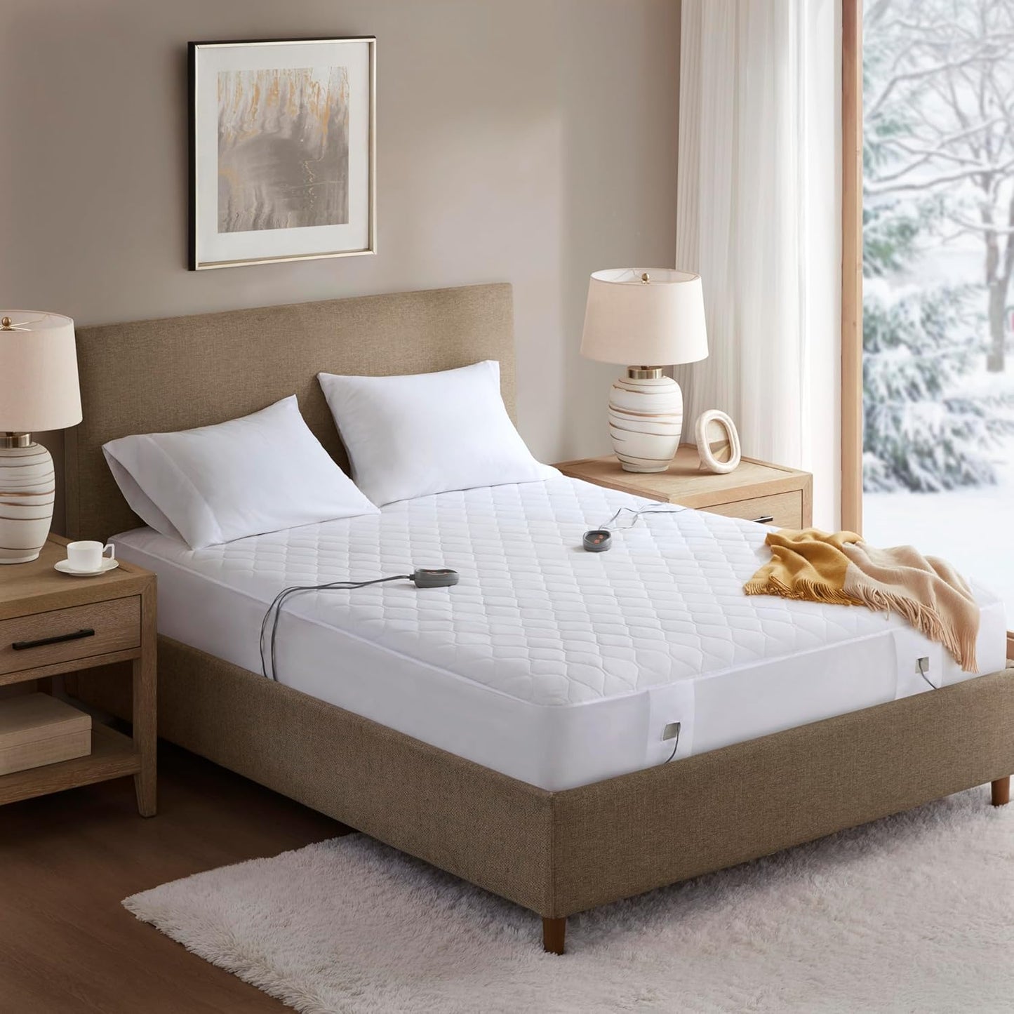 Beautyrest Cotton Blend Heated Mattress Pad for Ultimate Comfort