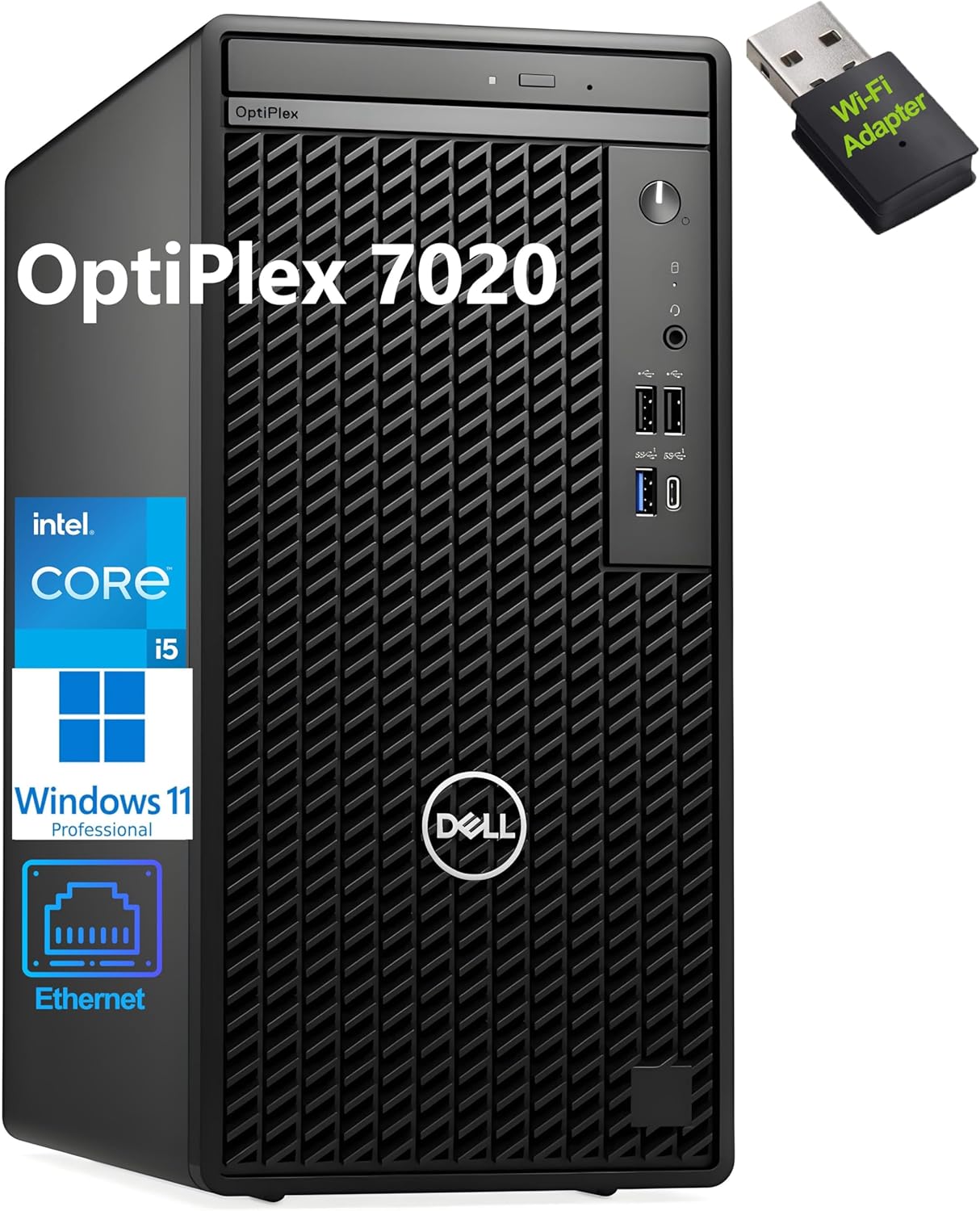 Dell OptiPlex 7020 Tower PC with Intel i5-12500 and 16GB RAM