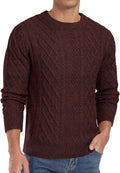 Askdeer Men's Pullover Sweater Fisherman Knit Crewneck - Cozy Layer