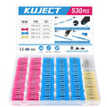 Kuject Heat Shrink Butt Connectors Kit 530PCS - Waterproof Crimp