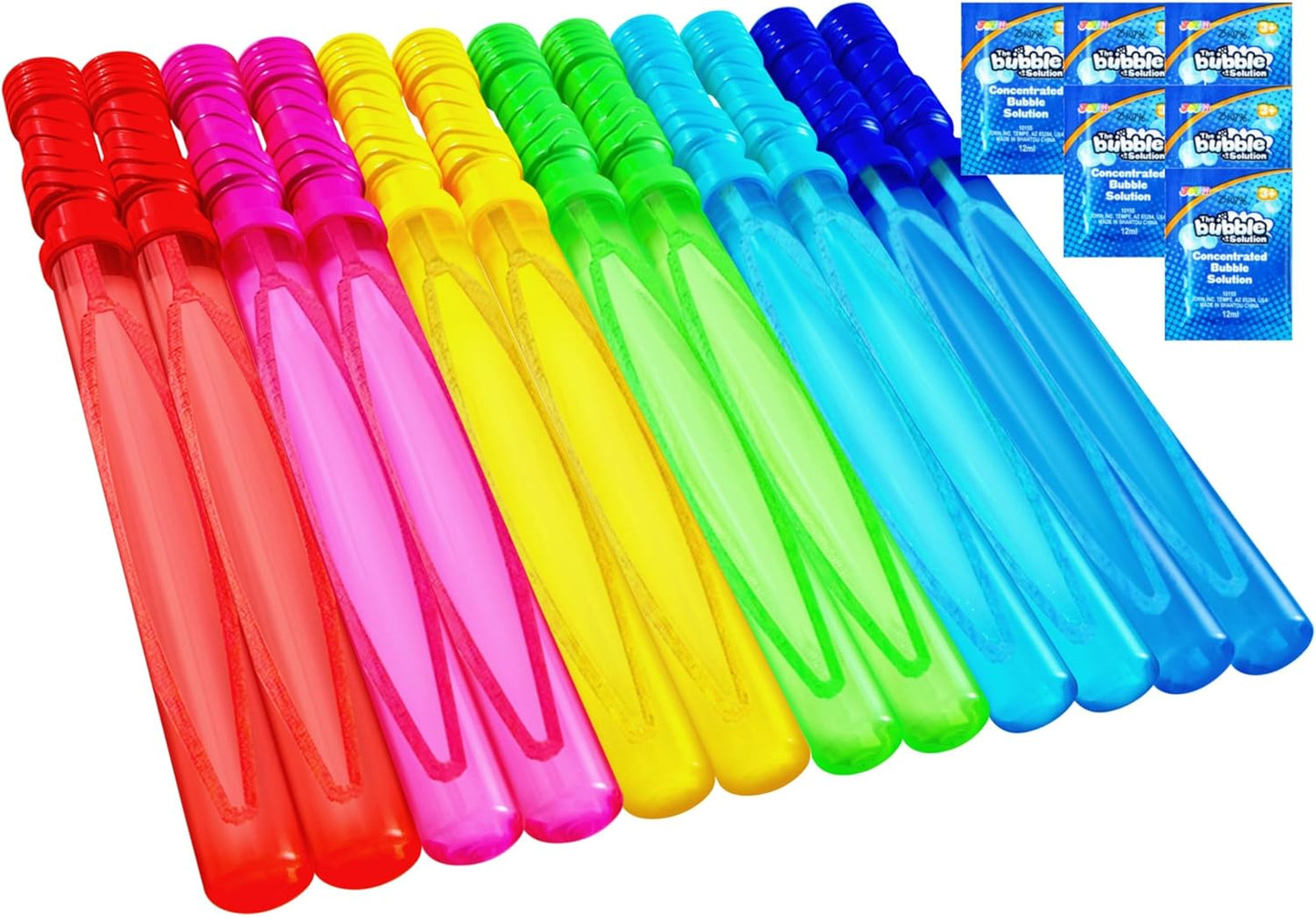 Big Bubble Wands for Kids - 36 Pack Fun for Parties & More