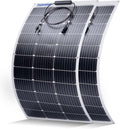 100W 12V Flexible Solar Panel 9BB Monocrystalline - Semi-Flexible 2PCS
