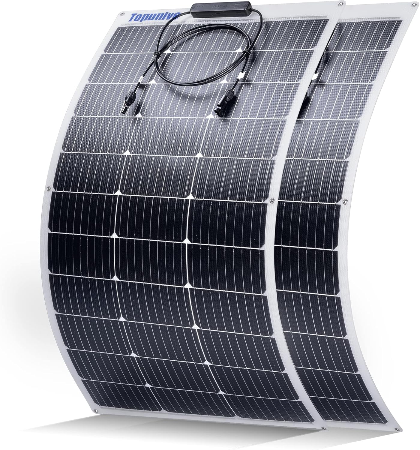 2PCS 100W 12V Flexible Solar Panel for Marine RV and More