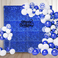 Blue Shimmer Wall Backdrop 12PCS Sequin Panels - Shiny Photo Wall