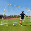 MOPHOTO Foldable Backyard Soccer Goal 12x6ft - Durable Practice Goal