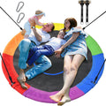 60 in Saucer Tree Swing for Kids and Adults - 700 lb Capacity Rainbow