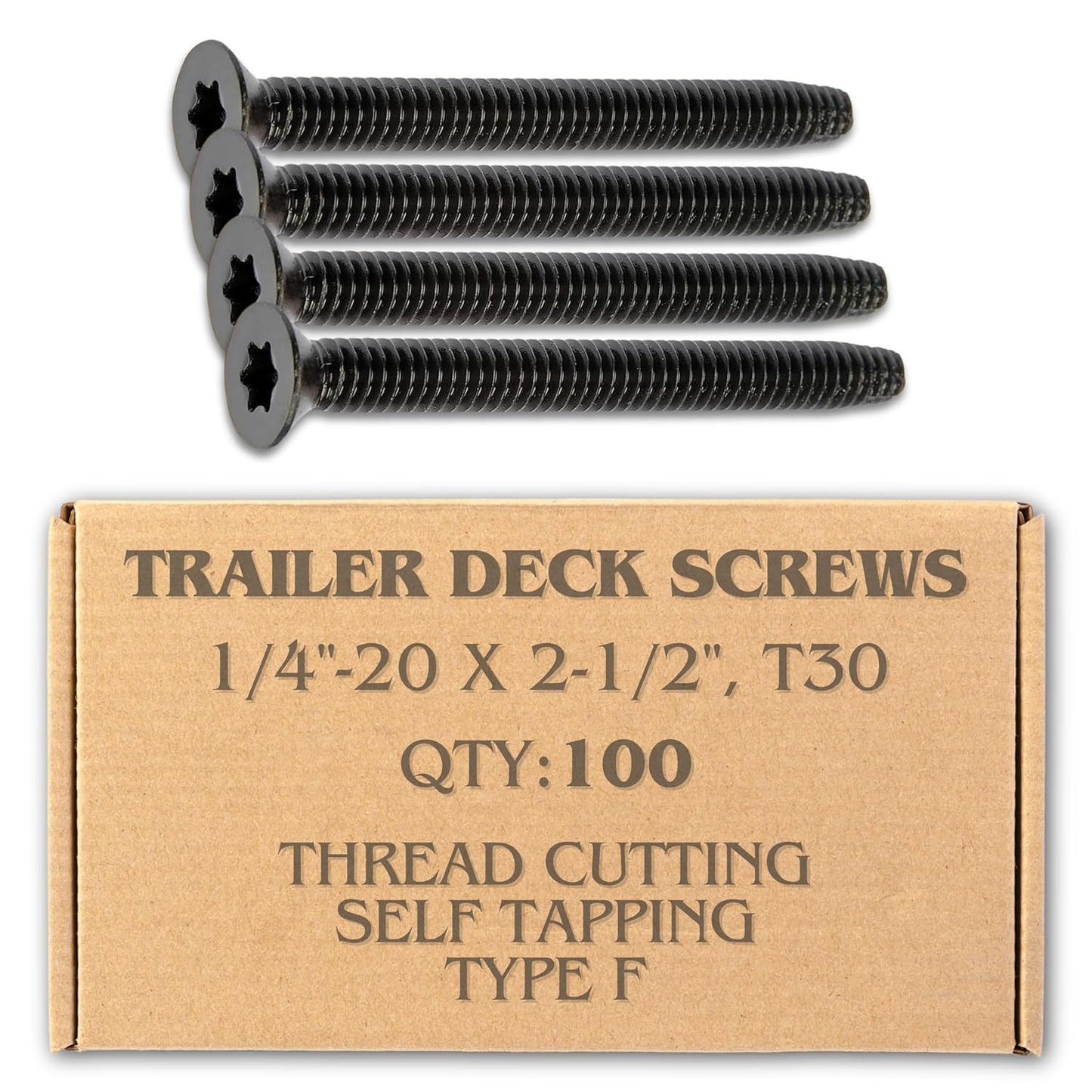 100pcs Trailer Deck Screws Self Tapping for Wood to Metal