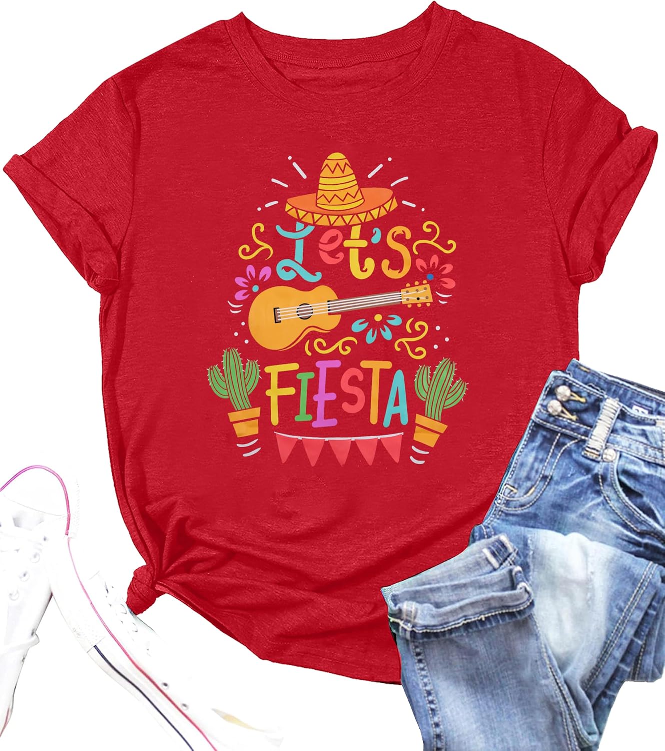 Fiesta Ready Guitar Tee by VILOVE