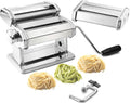 Pasta Maker Machine - Classic Hand-Crank Pasta Roller for Spaghetti