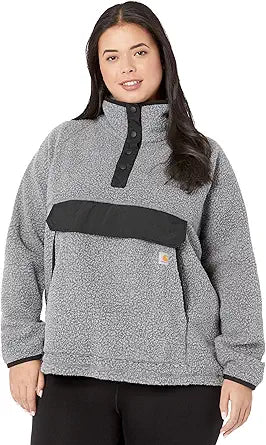 Carhartt Women's Plus Relaxed Fit Fleece Pullover for Comfort