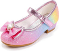 Girls Dress Shoes Mary Jane Glitter Princess Heels - Comfortable Fit